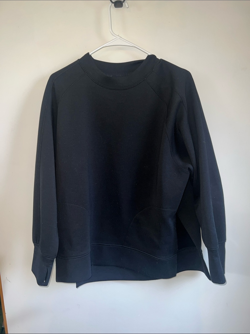 Abercrombie & Fitch YPB Black Women's Oversized Crewneck Sweatshirt
